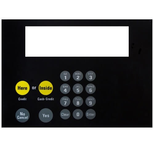 Keypad Overlay with adhesive, GL5143
